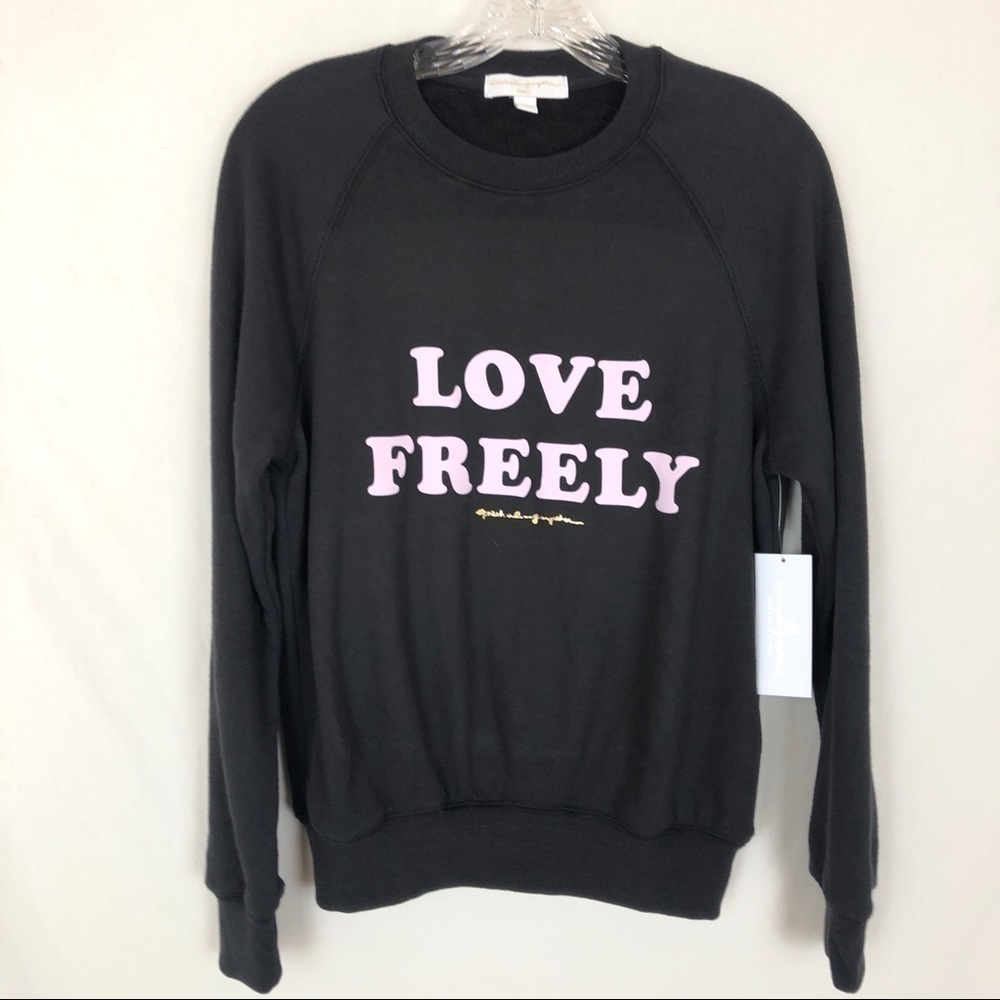 NWT Spiritual Gangster Love Freely Sweatshirt - Picture 4 of 10